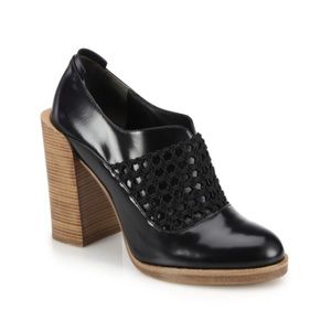 3.1 Phillip Lim Claridge Open-Weave Leather Bootie